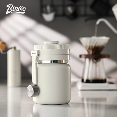 Bincoo Coffee Bean Vacuum Sealed Tank Stainless Steel Grain Tea Nut Keep Fresh Storage Jars Kitchen Airtight Sealed Cans 1000ML