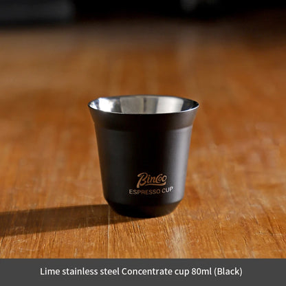 Bincoo 304 Stainless Steel Espresso Mugs 80ML Coffee Cups Insulated Double Wall Heat-insulating Safe Small Capacity Drink Cups