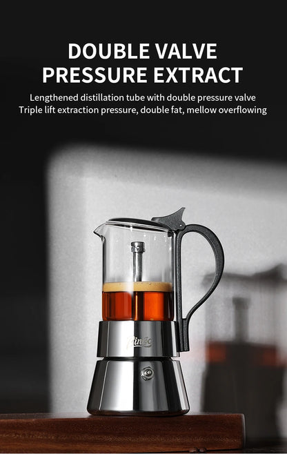 Double-Valve Moka Pot
