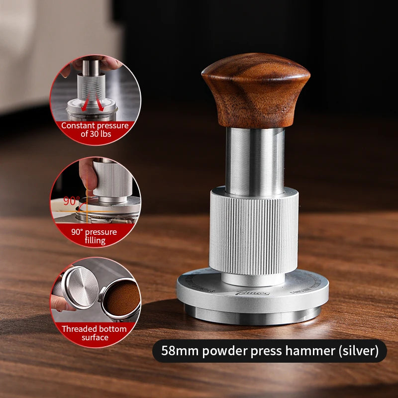 Bincoo Coffee Tamper Station Coffee Distributor Storage Base For 51/58mm 30lb Constant Pressure Espresso Tamper Set Barista Tool