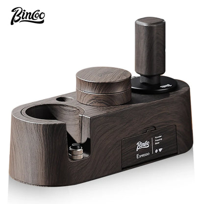 Bincoo Italian Coffee Pressing Tamper Base Set 51/58mm Storage Board Bar Mat Baristas Pressing Powder Hammer Powder Distributor