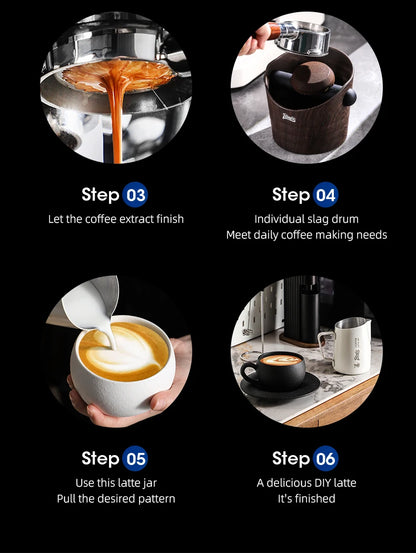 BINCOO Milk Frothing Pitcher 420ml Milk Frother Cup Espresso Steaming Pitcher Stainless Steel Milk Frother Jug Home Barista Tool