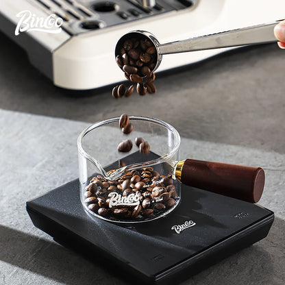70/120/180ml Heat-resisting Glass Espresso Measuring Cup Double/Single Mouth Glass Milk Jug With Handle Glass Scale Measure Mugs