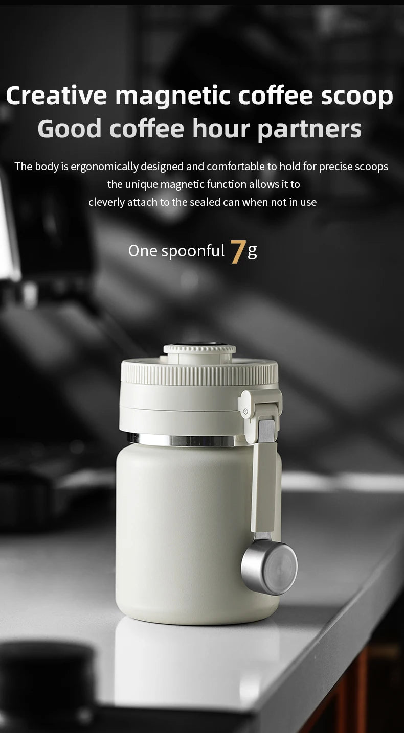 Bincoo Coffee Bean Vacuum Sealed Tank Stainless Steel Grain Tea Nut Keep Fresh Storage Jars Kitchen Airtight Sealed Cans 1000ML