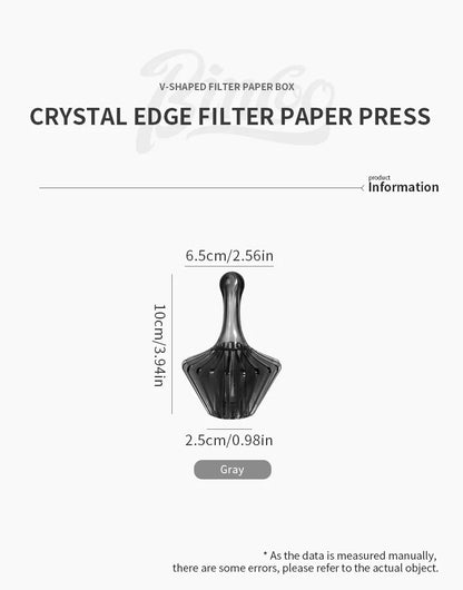 Bincoo Universal Bowl Shape Cone Coffee Filter With Tritan Holder Heat Resistant Paper Filters For Pour Over Brewing