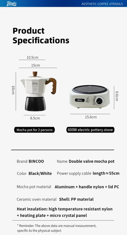Double-Valve Moka Set