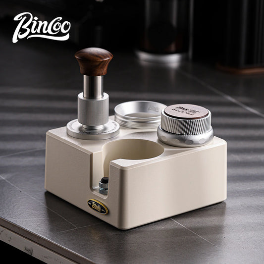 Bincoo Coffee Tamper Station Coffee Distributor Storage Base For 51/58mm 30lb Constant Pressure Espresso Tamper Set Barista Tool