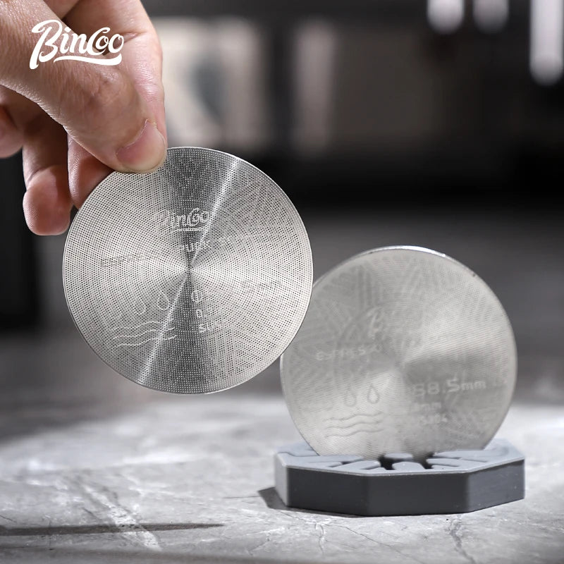 Secondary water distribution network Italian coffee handle, sintered plate, stainless steel extraction filter, three-layer 51/58