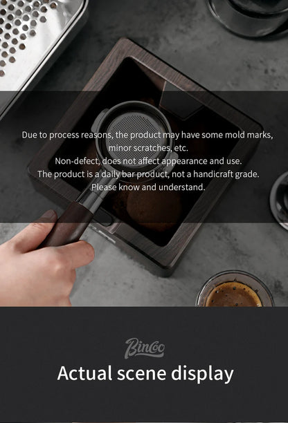 Bincoo Coffee Knock Box for Espresso Machines, Commercial Barista Pucks Disposal Bin with Handle, Home/Cafe Countertop Use