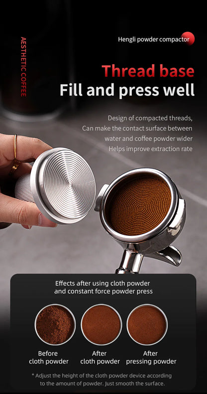 Bincoo Coffee Tamper Station Coffee Distributor Storage Base For 51/58mm 30lb Constant Pressure Espresso Tamper Set Barista Tool