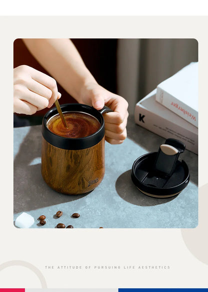 BINCOO-304 Stainless Steel Coffee Mug, Thermal and Cold Insulation Latte Cup, Large-Capacity, Home and Office, 350ml, 500ml