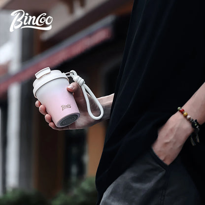 Coffee Insulated Cup 280ML Outdoor Portable Ice Cup Travel Coffee Mug Spill Proof With Lid Car Direct Drinking Thermos Cup