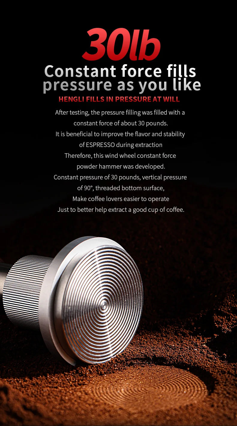 Bincoo Coffee Tamper Station Coffee Distributor Storage Base For 51/58mm 30lb Constant Pressure Espresso Tamper Set Barista Tool