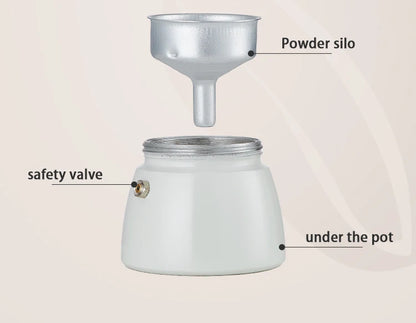 Bincoo Coffee Moka Pot Aluminum 300ml Mocha Pot Classic Italian Espresso Pot Kitchen Home Barista Coffee Machine Accessories