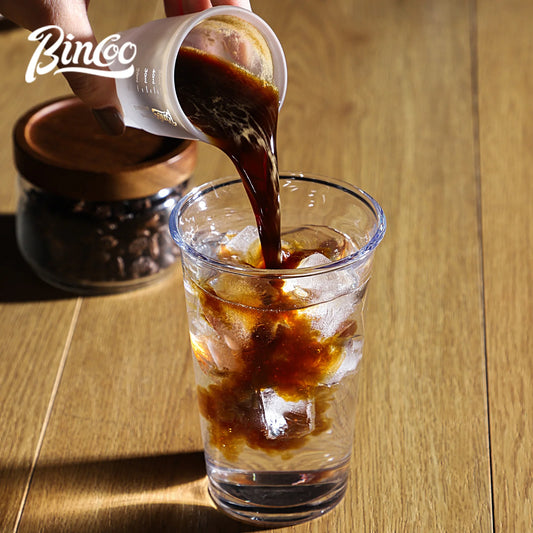 BINCOO Espresso Glass Measuring Cup 50ML Clear Shot Glasses Coffee Mugs Set Espresso Measuring Cup Tools Milk Frothing Pitcher