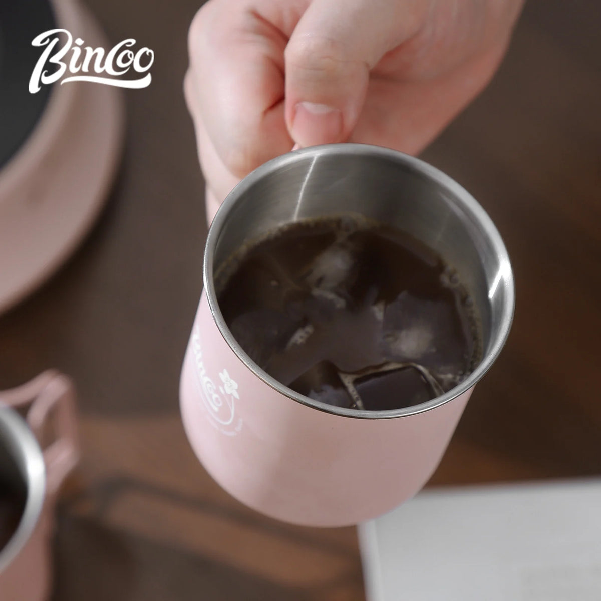 BINCOO Double Valve Moka Pot Square Coffee Pot Espresso Pot Coffee Extraction Maker Set for Home and Outdoor Electric Stove 220v
