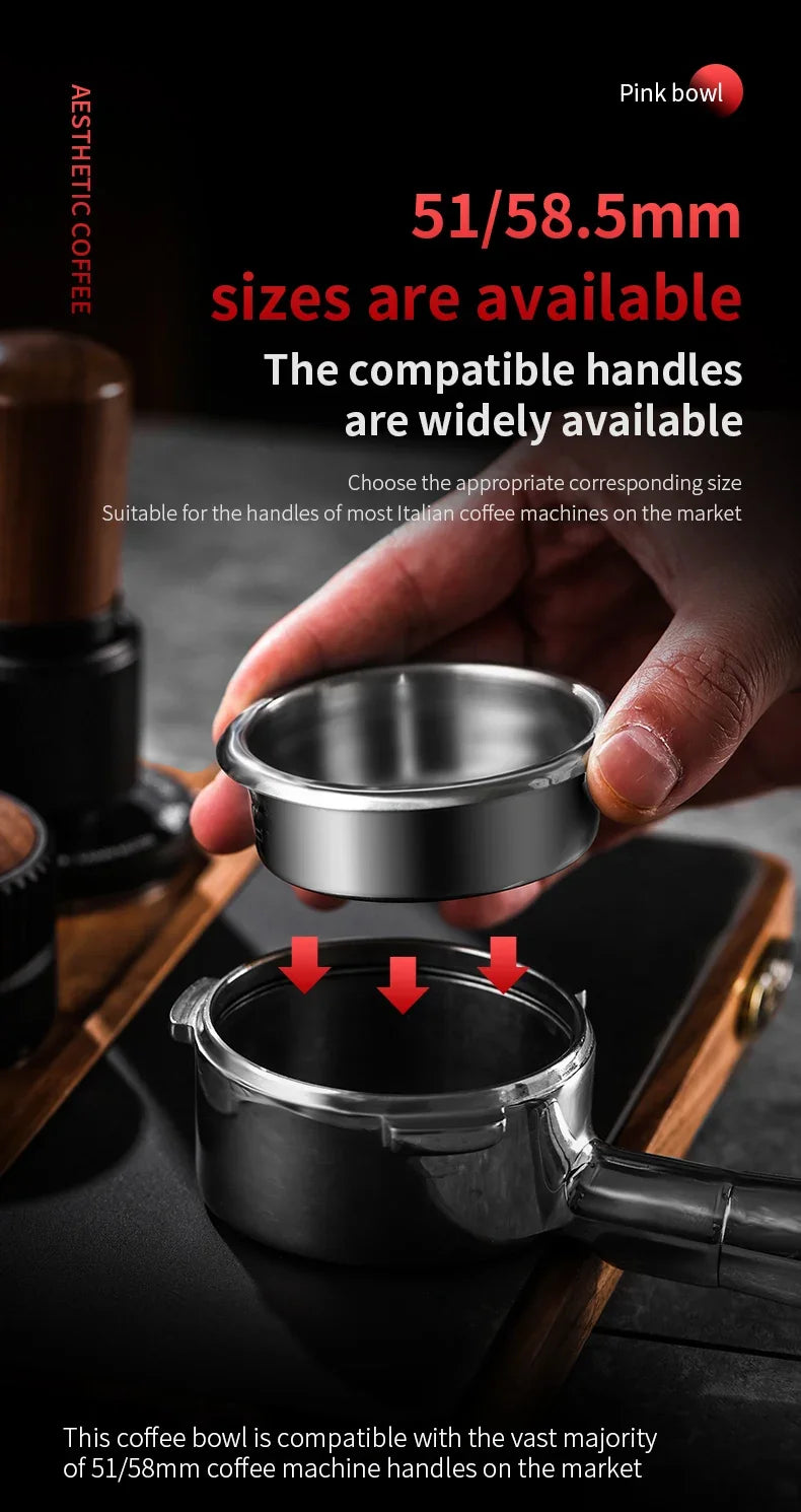 BINCOO New Precision High Extraction Matrix 51/58.5mm Basket Filter，Micro Sieve Filter Basket Stainless Steel Portafilter Basket