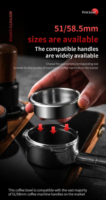 BINCOO New Precision High Extraction Matrix 51/58.5mm Basket Filter，Micro Sieve Filter Basket Stainless Steel Portafilter Basket