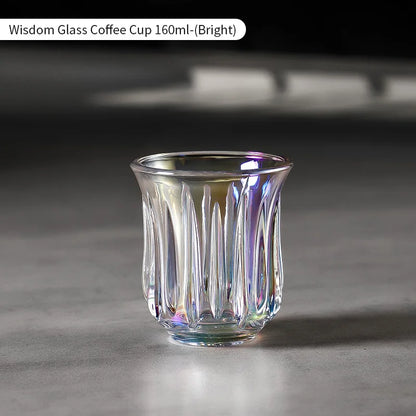 BINCOO 160ml Glass Coffee Cup Drinking Glasses for Espresso Cappuccino Latte Mug Juice Cocktails Home Kitchen Barista Glassware