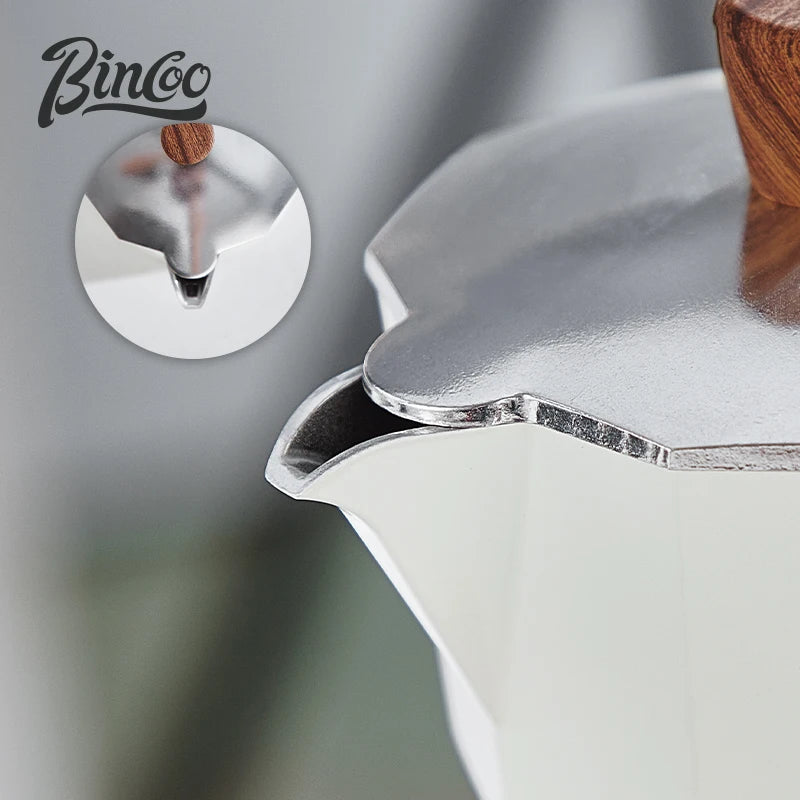 Bincoo Coffee Moka Pot Aluminum 300ml Mocha Pot Classic Italian Espresso Pot Kitchen Home Barista Coffee Machine Accessories