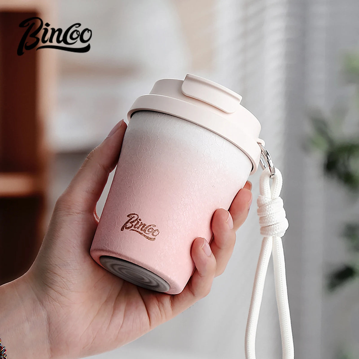 Coffee Insulated Cup 280ML Outdoor Portable Ice Cup Travel Coffee Mug Spill Proof With Lid Car Direct Drinking Thermos Cup