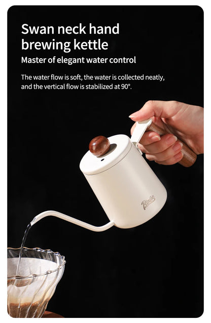 Bincoo 500ml Pour Over Coffee Maker Set Glass Carafe Coffee with Glass Coffee Filter Drip Coffee Maker Set for Home or Office