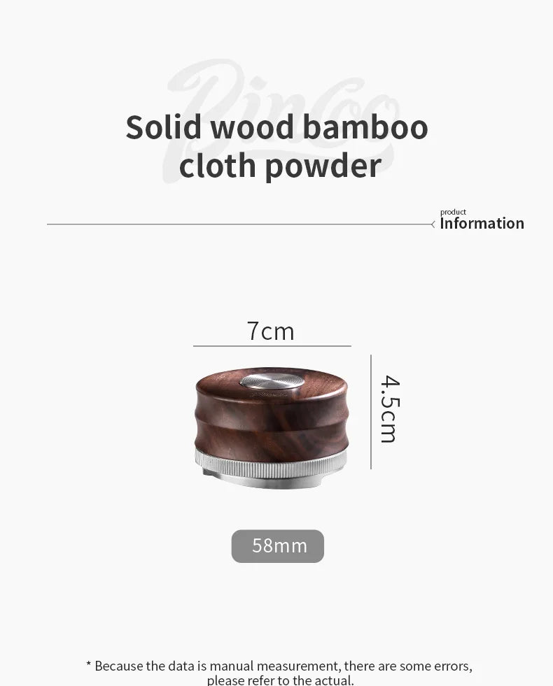 BINCOO 51/58mm 30Ib Constant Pressure Coffee Tamper & Distributor with Tamping Base Espresso Tamper Set Home Barista Accessories