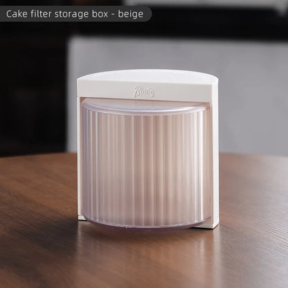 BINCOO Coffee Filter Paper Storage Box Rack Cake Filter Paper Holder Mocha Pot Filter Paper Dust-proof Storage Box Barista Tools