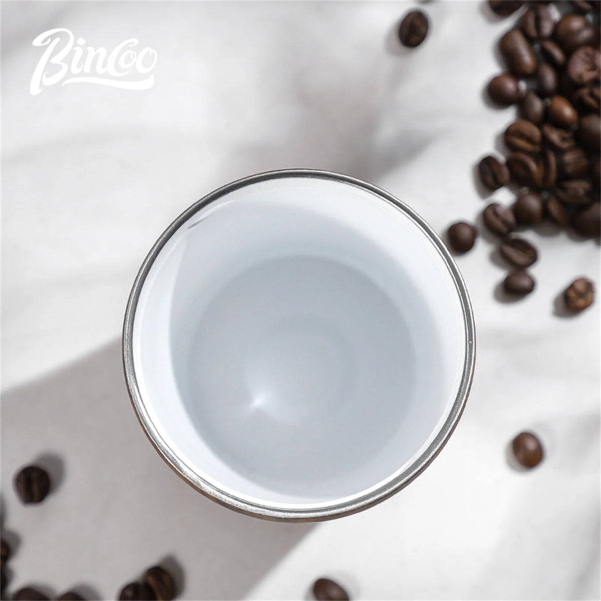 Bincoo Wood Grain Pattern Coffee Thermal Cup 500ml Coffee Travel Mug Insulated Vaccum Portable 304 Stainless Steel Thermos Jug
