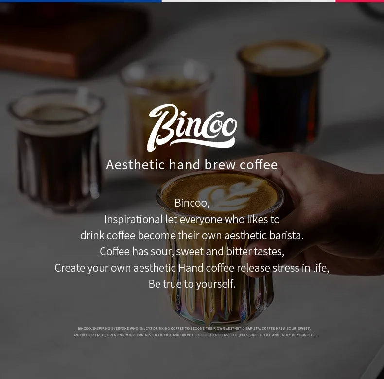 BINCOO 160ml Glass Coffee Cup Drinking Glasses for Espresso Cappuccino Latte Mug Juice Cocktails Home Kitchen Barista Glassware