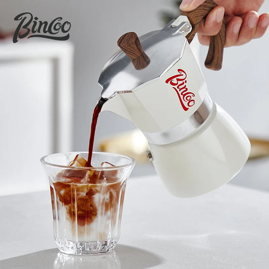 Bincoo Coffee Moka Pot Aluminum 300ml Mocha Pot Classic Italian Espresso Pot Kitchen Home Barista Coffee Machine Accessories