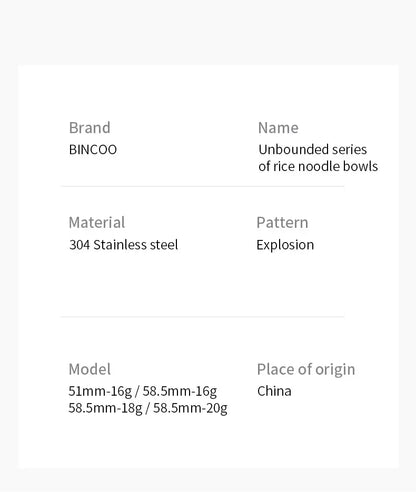 BINCOO New Precision High Extraction Matrix 51/58.5mm Basket Filter，Micro Sieve Filter Basket Stainless Steel Portafilter Basket