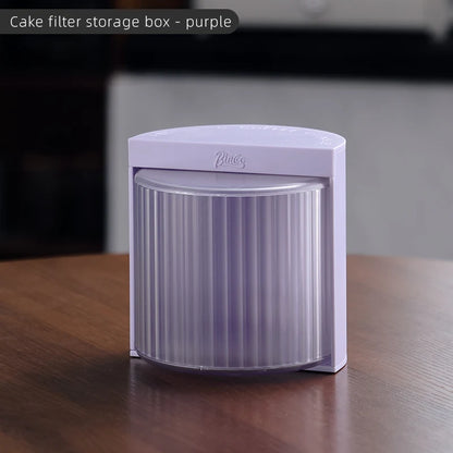 BINCOO Coffee Filter Paper Storage Box Rack Cake Filter Paper Holder Mocha Pot Filter Paper Dust-proof Storage Box Barista Tools