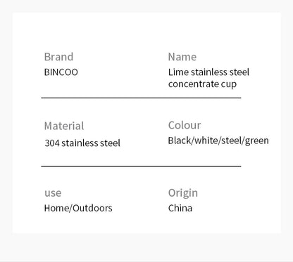 Bincoo 304 Stainless Steel Espresso Mugs 80ML Coffee Cups Insulated Double Wall Heat-insulating Safe Small Capacity Drink Cups