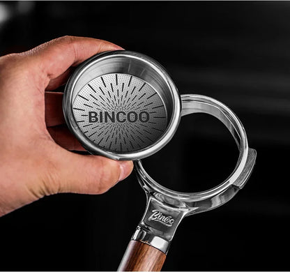 BINCOO New Precision High Extraction Matrix 51/58.5mm Basket Filter，Micro Sieve Filter Basket Stainless Steel Portafilter Basket