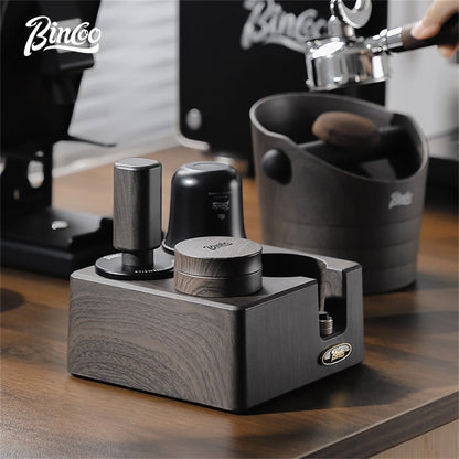 Bincoo Italian Coffee Pressing Tamper Base Set 51/58mm Storage Board Bar Mat Baristas Pressing Powder Hammer Powder Distributor