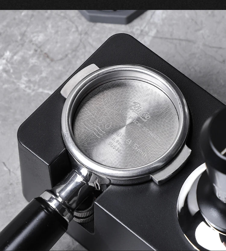 Secondary water distribution network Italian coffee handle, sintered plate, stainless steel extraction filter, three-layer 51/58
