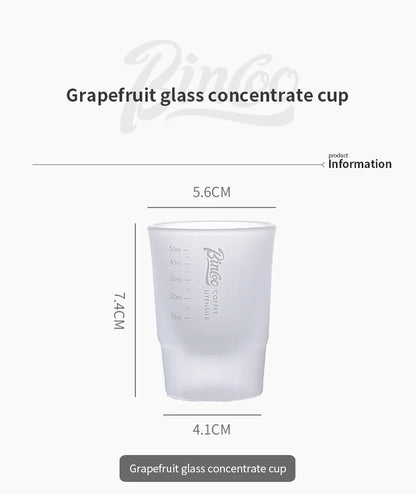 BINCOO Espresso Glass Measuring Cup 50ML Clear Shot Glasses Coffee Mugs Set Espresso Measuring Cup Tools Milk Frothing Pitcher